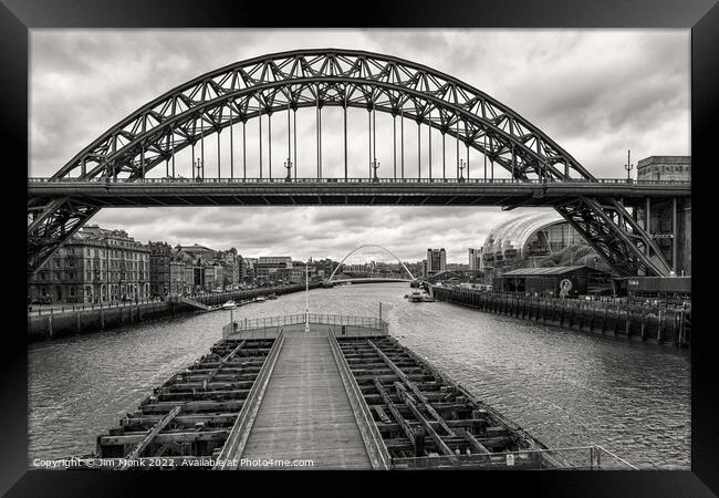 Tyne Bridge Newcastle Framed Print by Jim Monk