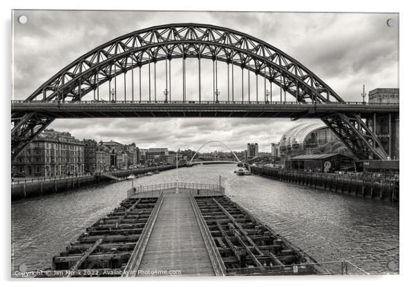 Tyne Bridge Newcastle Acrylic by Jim Monk