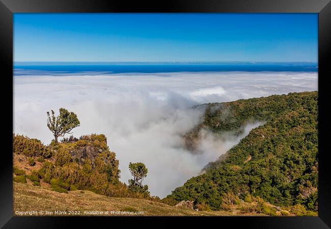 Above The Clouds, Madeira Framed Print by Jim Monk