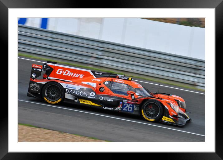 Oreca 07-Gibson Sports Motor Car Framed Mounted Print by Andy Evans Photos