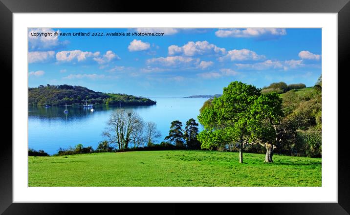 River Fal Cornwall Framed Mounted Print by Kevin Britland