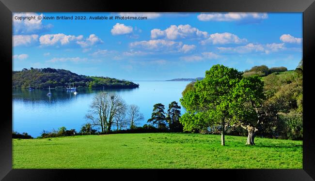 River Fal Cornwall Framed Print by Kevin Britland