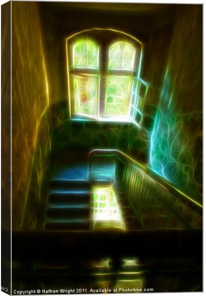 Ghost stairs Canvas Print by Nathan Wright
