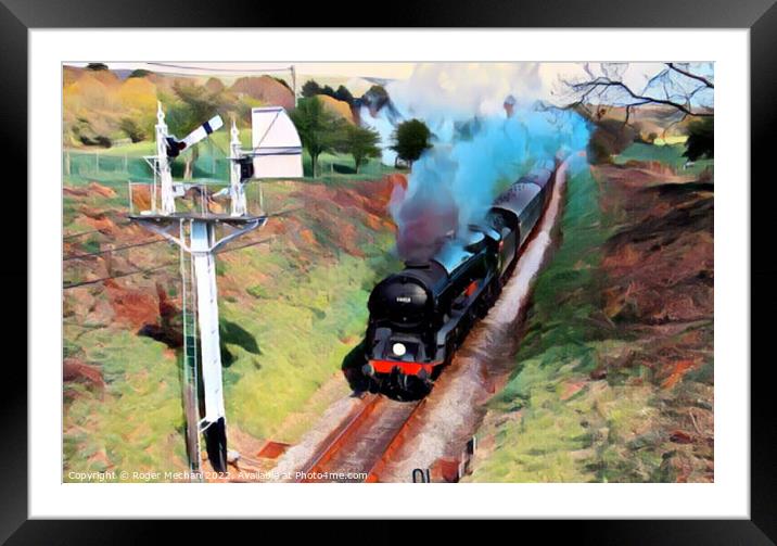 Journey Through Time Framed Mounted Print by Roger Mechan