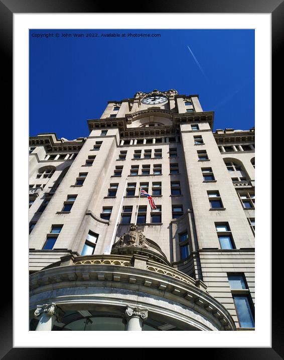 The Royal Liver Building Framed Mounted Print by John Wain