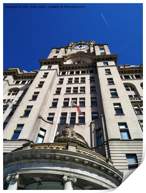 The Royal Liver Building Print by John Wain