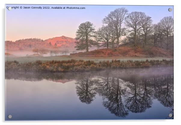 Magical Morning At Elterwater Acrylic by Jason Connolly
