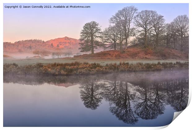 Magical Morning At Elterwater Print by Jason Connolly