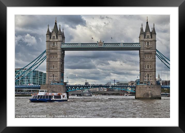 Tower Bridge London Framed Mounted Print by Phil Longfoot