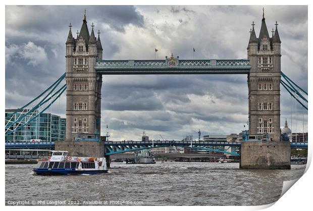 Tower Bridge London Print by Phil Longfoot