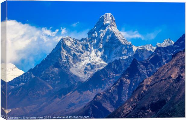 Ama Dablam Canvas Print by Margaret Ryan