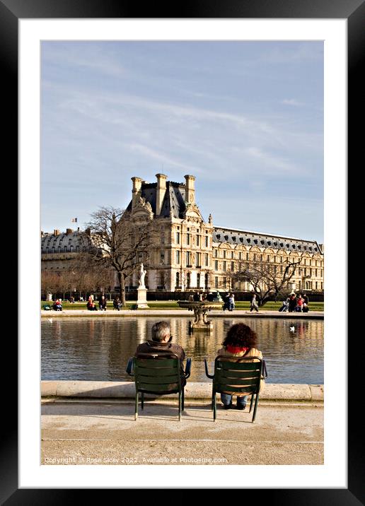 Jardin des Tuileries Framed Mounted Print by Rose Sicily
