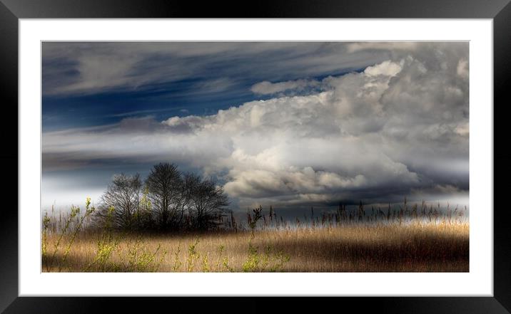 Low storm clouds  Framed Mounted Print by paul holt