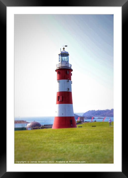 Smeaton's Tower  Framed Mounted Print by James Greenley