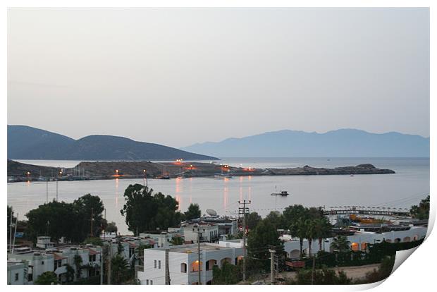 Gumbet Bay at Dawn Print by Julie Hoddinott