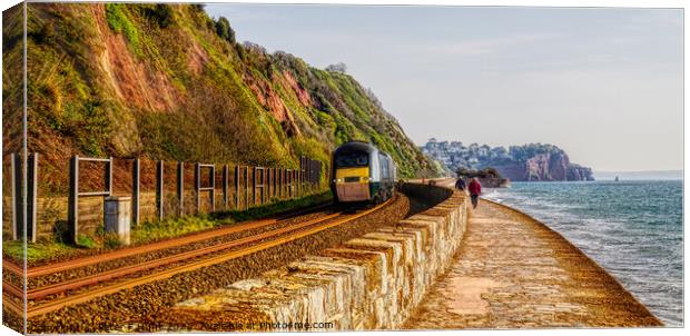 Train Journey With A View Canvas Print by Peter F Hunt