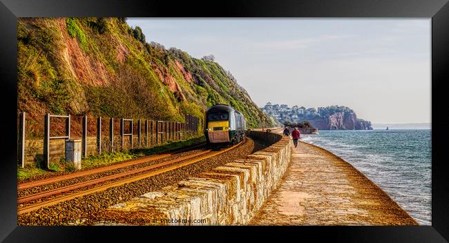 Train Journey With A View Framed Print by Peter F Hunt