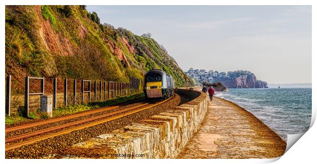 Train Journey With A View Print by Peter F Hunt