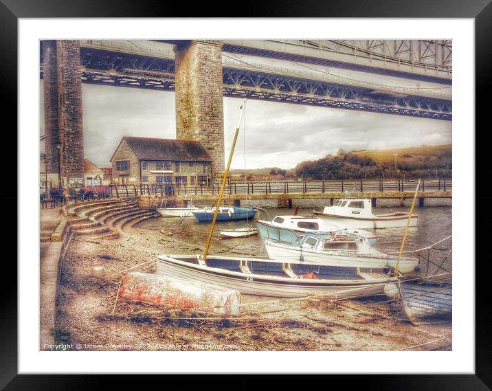 Under the bridge  Framed Mounted Print by James Greenley