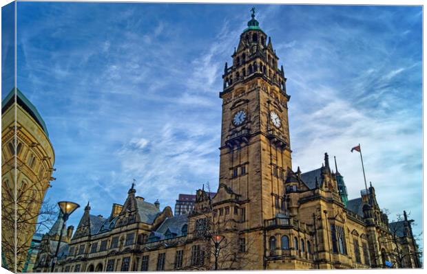  Sheffield Town Hall,  South Yorkshire  Canvas Print by Darren Galpin