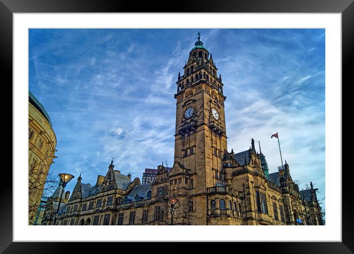  Sheffield Town Hall,  South Yorkshire  Framed Mounted Print by Darren Galpin