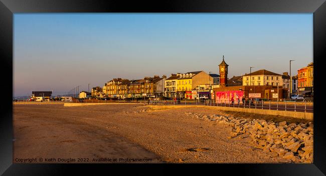 Evening Sunshine in Morecambe Framed Print by Keith Douglas