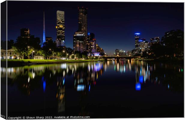 Stained Glass Melbourne Canvas Print by Shaun Sharp