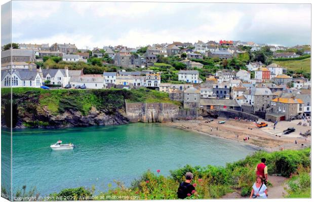 Port Isaac, North Cornwall, UK. Canvas Print by john hill