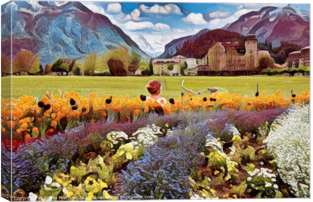 Alpine Wonderland Canvas Print by Roger Mechan