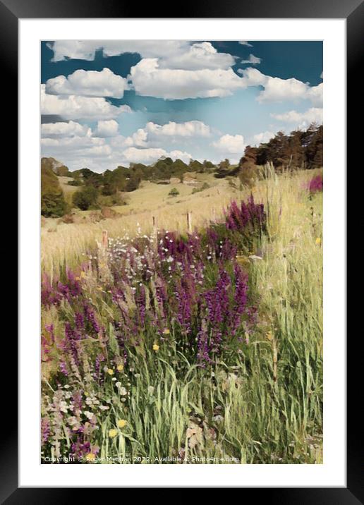 Serenity in the French Countryside Framed Mounted Print by Roger Mechan