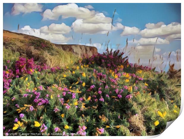 Coastal Bloom Print by Roger Mechan