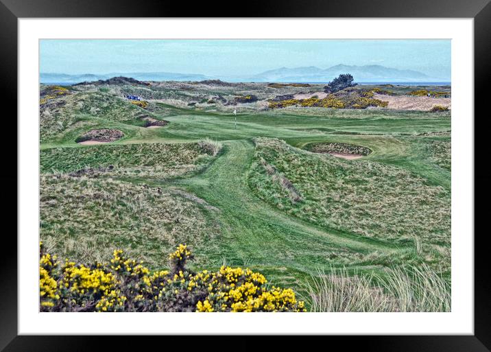 Postage Stamp at Royal Troon Framed Mounted Print by Allan Durward Photography