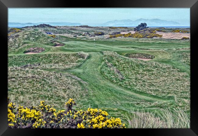 Postage Stamp at Royal Troon Framed Print by Allan Durward Photography