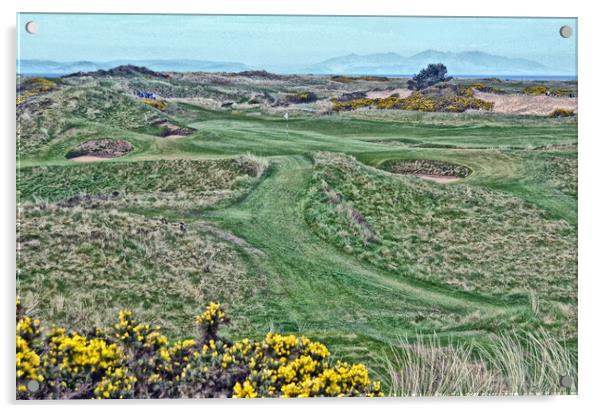 Postage Stamp at Royal Troon Acrylic by Allan Durward Photography