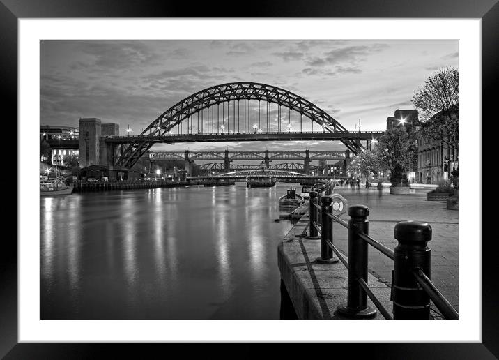 The Tyne Bridge, Newcastle upon Tyne Framed Mounted Print by Rob Cole