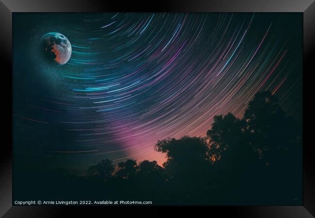 Enchanted Night Sky Framed Print by Arnie Livingston