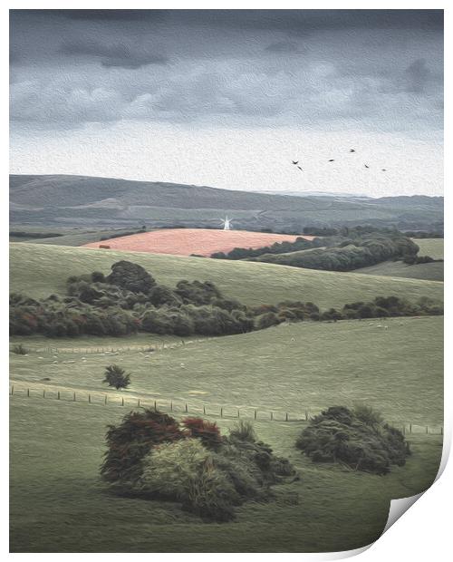 English Countryside Print by Mark Jones