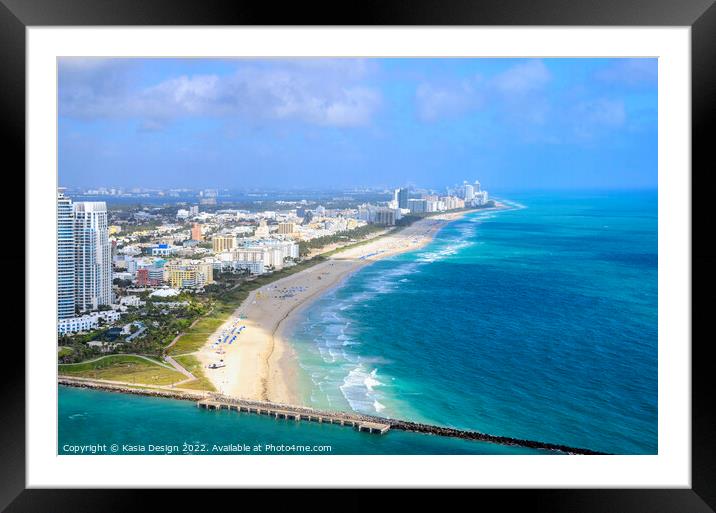 Magnificent Miami Beach  Framed Mounted Print by Kasia Design