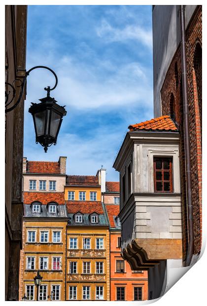 In The Old Town Of Warsaw Print by Artur Bogacki