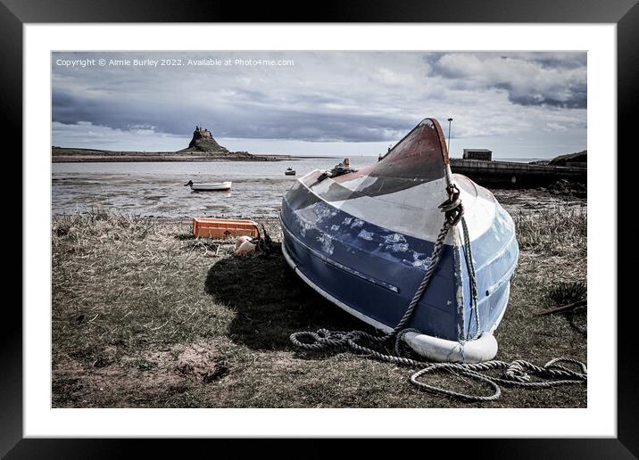 Upturned Boats Framed Mounted Print by Aimie Burley