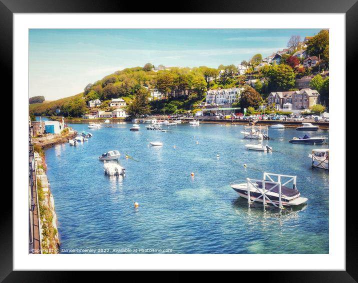 Boats at Salcombe  Framed Mounted Print by James Greenley
