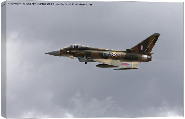 RAF Typhoon FGR.4  ZK349 Canvas Print by Andrew Harker