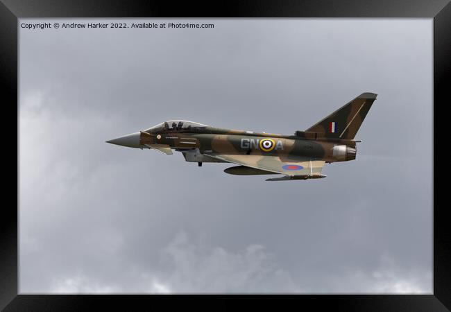 RAF Typhoon FGR.4  ZK349 Framed Print by Andrew Harker