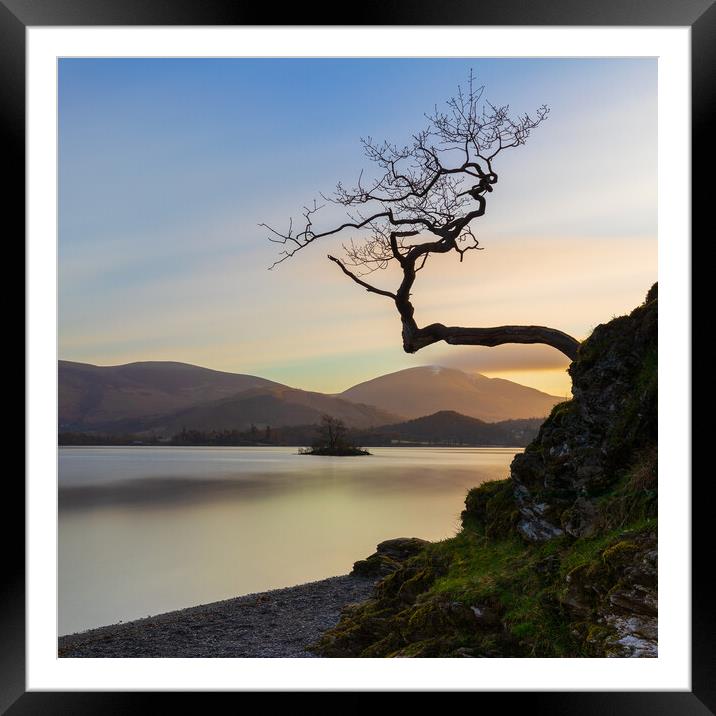 Golden Sunrise At Otterbield Bay Lake District National Park Framed Mounted Print by Phil Durkin DPAGB BPE4