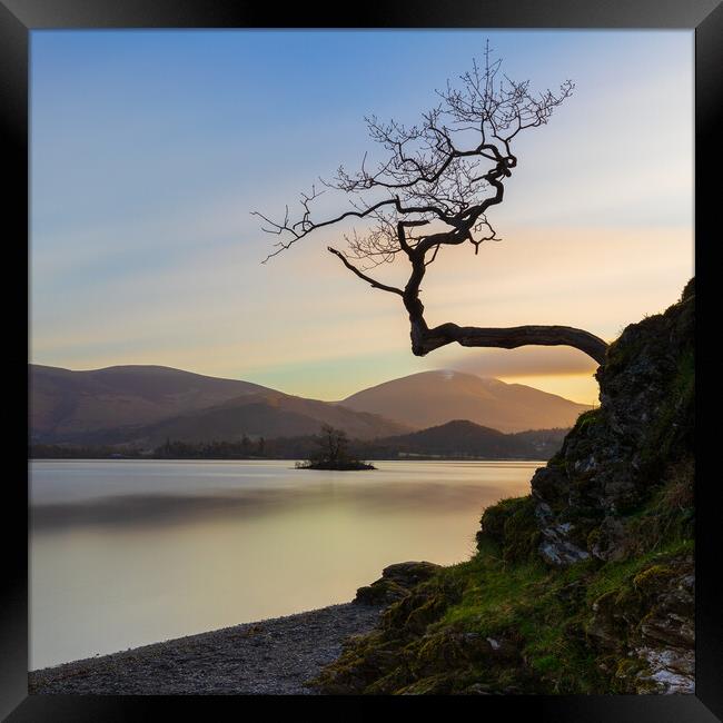 Golden Sunrise At Otterbield Bay Lake District National Park Framed Print by Phil Durkin DPAGB BPE4
