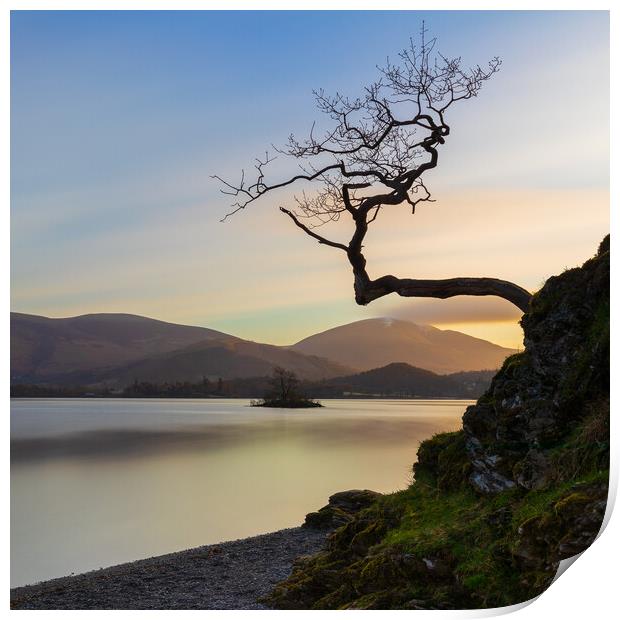 Golden Sunrise At Otterbield Bay Lake District National Park Print by Phil Durkin DPAGB BPE4