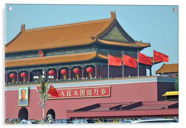 Forbidden City in Beijing Acrylic by Stan Lihai