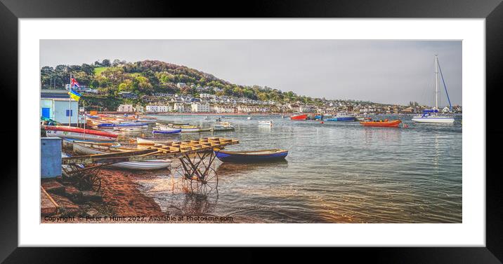 Teignmouth The River Teign And Shaldon Framed Mounted Print by Peter F Hunt