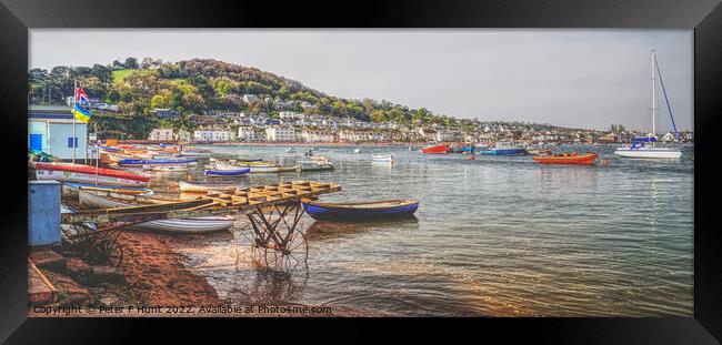 Teignmouth The River Teign And Shaldon Framed Print by Peter F Hunt