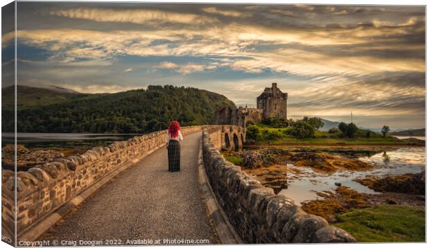 Eilean Donan Castle - Scotland Brave Canvas Print by Craig Doogan